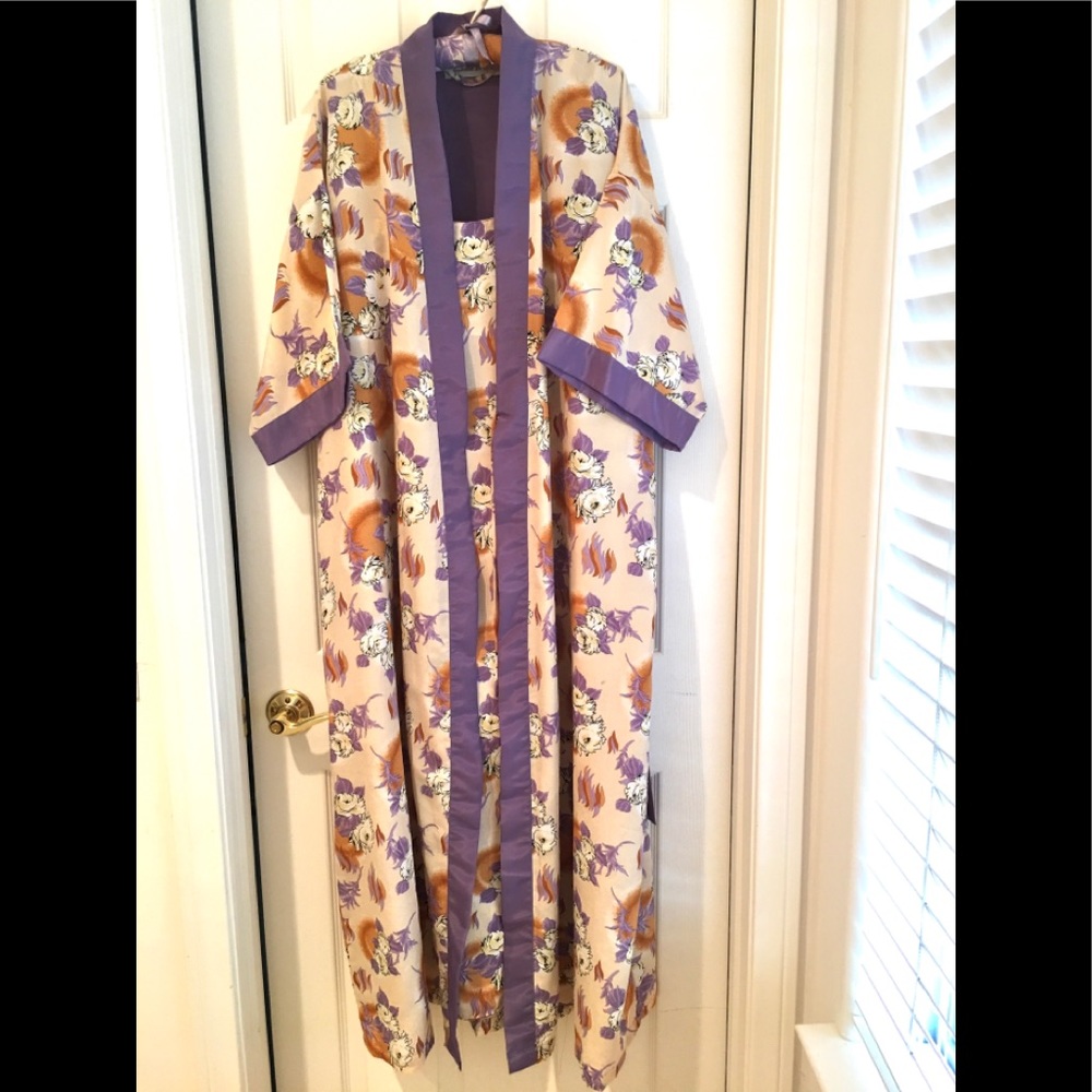 Gown and Robe Ensemble